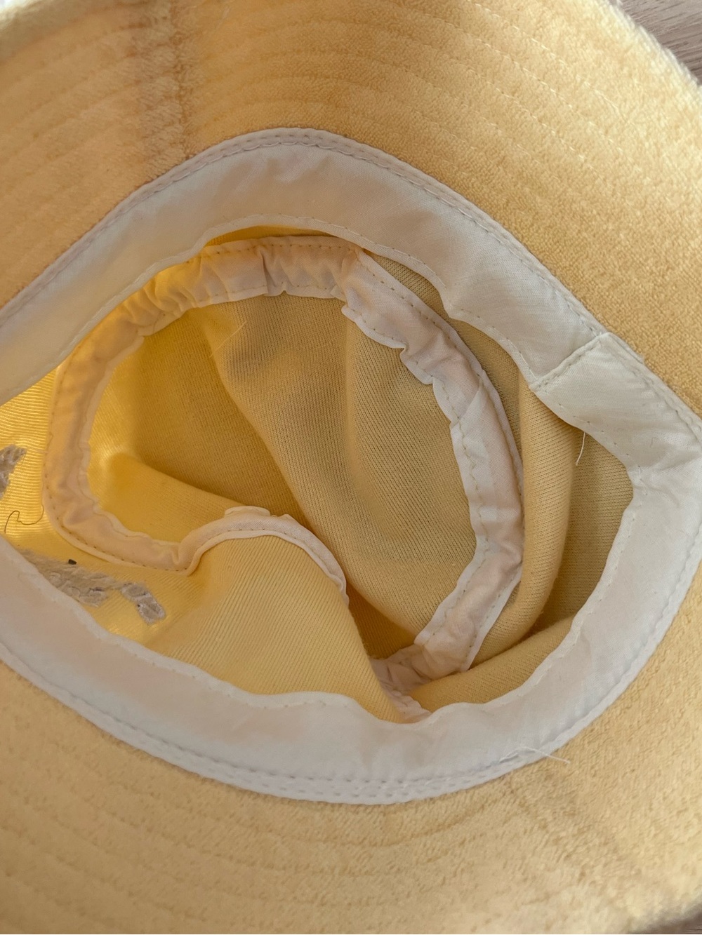 Summer Fridays Yellow Terry Cloth Bucket Hat - Picture 3 of 3